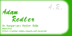 adam redler business card